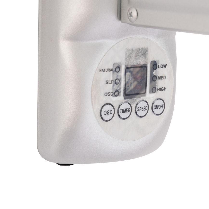 ZEVENTI - Ventilador de parede FANNY 50W/230V Ø 45 cm cromado mate + controlo remoto