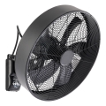 ZEVENTI - Ventilador de parede FANNY 50W/230V preto + controlo remoto