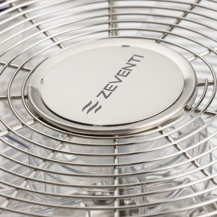 ZEVENTI - Ventilador de parede FREEZE 50W/230V diâmetro 45 cm cromado mate + controlo remoto