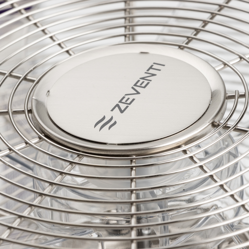 ZEVENTI - Ventilador de parede FREEZE 50W/230V diâmetro 45 cm cromado mate + controlo remoto