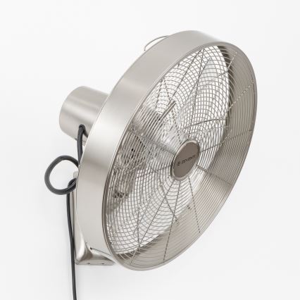 ZEVENTI - Ventilador de parede FREEZE 50W/230V diâmetro 45 cm cromado mate + controlo remoto