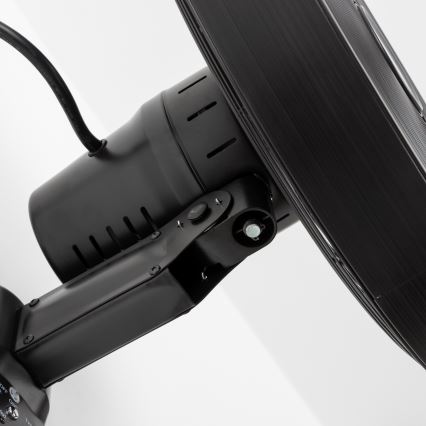 ZEVENTI - Ventilador de parede FREEZE 50W/230V diâmetro 45 cm preto + comando remoto