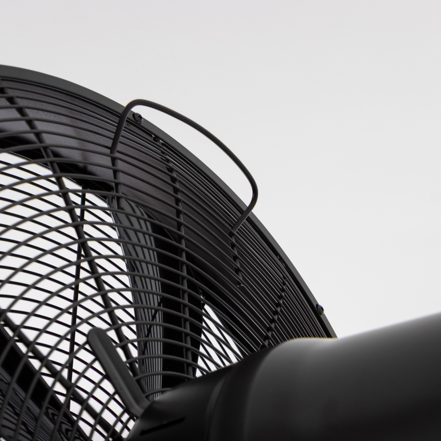 ZEVENTI - Ventilador de parede FREEZE 50W/230V diâmetro 45 cm preto + comando remoto