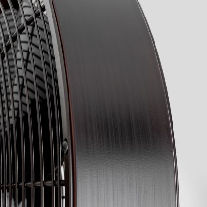 ZEVENTI - Ventilador de parede FREEZE 50W/230V Ø 45 cm preto/castanho + controlo remoto