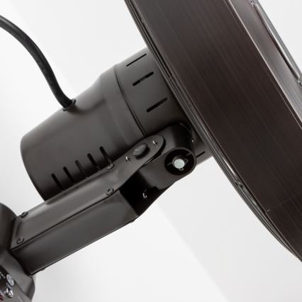 ZEVENTI - Ventilador de parede FREEZE 50W/230V Ø 45 cm preto/castanho + controlo remoto