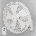 ZEVENTI - Ventilador de parede FREEZE 50W/230V Ø 45 cm branco + comando remoto