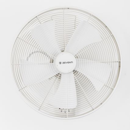 ZEVENTI - Ventilador de parede FREEZE 50W/230V Ø 45 cm branco + comando remoto