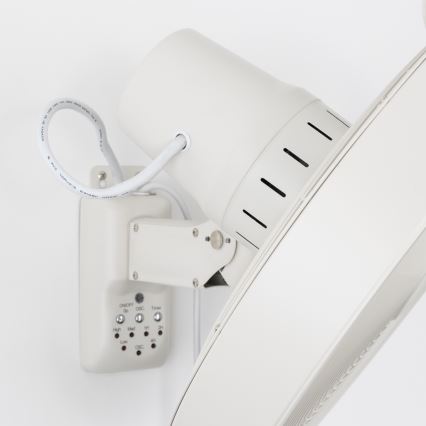 ZEVENTI - Ventilador de parede FREEZE 50W/230V Ø 45 cm branco + comando remoto