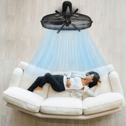 ZEVENTI - Ventilador de pé FLOW 40W/230V preto