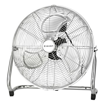 ZEVENTI - Ventilador de pé FLOW 100W/230V Ø 54 cm cromado brilhante