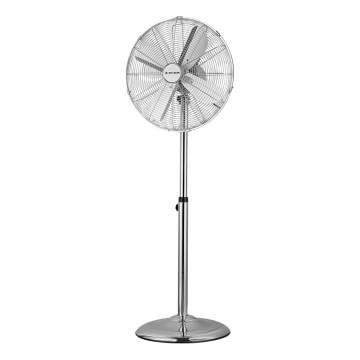 ZEVENTI - Ventilador de pé FLOW 50W/230V 125 cm cromado brilhante + controlo remoto