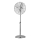 ZEVENTI - Ventilador de pé FLOW 50W/230V 125 cm cromado brilhante