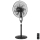 ZEVENTI - Ventilador de pé FLOW 55W/230V 130 cm preto + controlo remoto