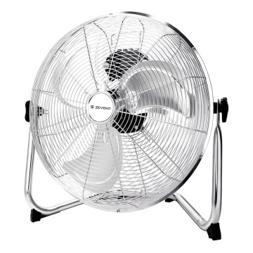 ZEVENTI - Ventilador de pé FLOW 60W/230V 44,5 cm cromado brilhante