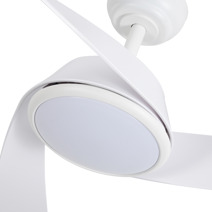 ZEVENTI - Ventilador de teto LED regulável AERYS LED/24W/230V 3000/4000/6000K Wi-Fi Tuya branco + controlo remoto