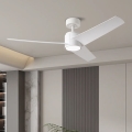 ZEVENTI - Ventilador de tecto LED ORVIETO LED/18W/230V 3000/4000/6000K Wi-Fi Tuya branco + controlo remoto