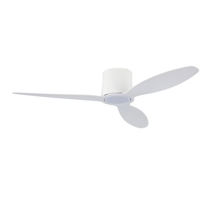 ZEVENTI - Ventilador de teto LED dimerizável VENTORA LED/24W/230V 3000/4000/6000K Wi-Fi Tuya branco + controlo remoto