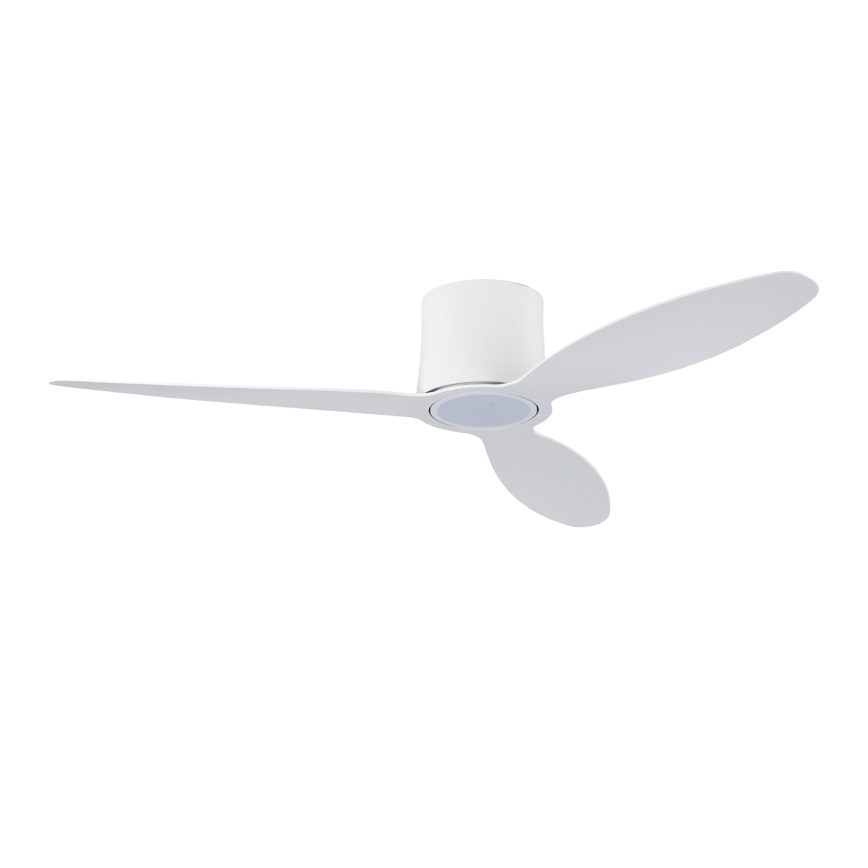 ZEVENTI - Ventilador de teto LED dimerizável VENTORA LED/24W/230V 3000/4000/6000K Wi-Fi Tuya branco + controlo remoto