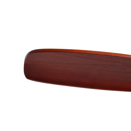 ZEVENTI - Ventilador de teto CUENCA Wi-Fi Tuya preto/carvalho + comando remoto