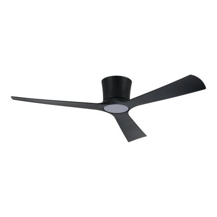 ZEVENTI - Ventilador de teto LED regulável AUREX LED/24W/230V 3000/4000/6000K Wi-Fi Tuya preto + controlo remoto