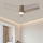 ZEVENTI - Ventilador de teto LED BARROSA LED/18W/230V 3000/4000/6000K Wi-Fi Tuya bege + controlo remoto