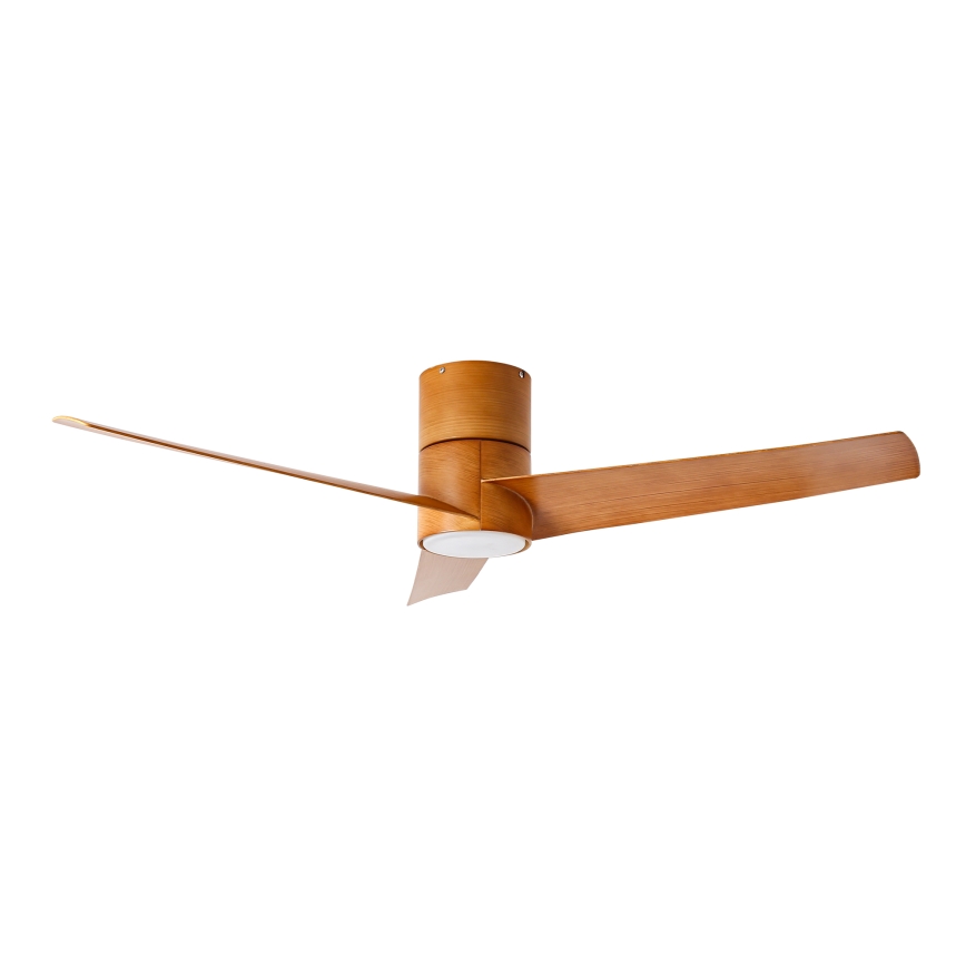 ZEVENTI - Ventilador de teto LED BARROSA LED/18W/230V 3000/4000/6000K Wi‑Fi Tuya castanho + controlo remoto