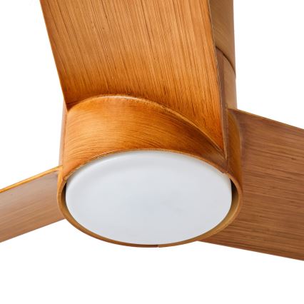 ZEVENTI - Ventilador de teto LED BARROSA LED/18W/230V 3000/4000/6000K Wi‑Fi Tuya castanho + controlo remoto