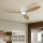 ZEVENTI - Ventilador de teto LED dimerizável VENTORA LED/24W/230V 3000/4000/6000K Wi-Fi Tuya branco/carvalho + controlo remoto