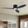 ZEVENTI - Ventilador de teto LED dimerizável VENTORA LED/24W/230V 3000/4000/6000K Wi-Fi Tuya preto + controlo remoto