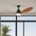 ZEVENTI - Ventilador de teto LED MURO LED/18W/230V 3000/4000/6000K Wi-Fi Tuya preto + controlo remoto