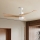 ZEVENTI - Ventilador de teto LED NATURITO LED/18W/230V 3000/4000/6000K Wi-Fi Tuya branco/carvalho + controlo remoto