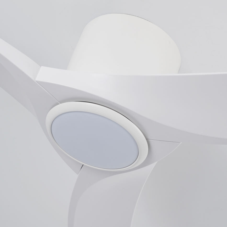 ZEVENTI - Ventilador de teto LED dimerizável ORBITO LED/24W/230V 3000/4000/6000K Wi-Fi Tuya branco + controlo remoto