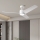 ZEVENTI - Ventilador de teto LED ORVIETO LED/18W/230V 3000/4000/6000K Wi-Fi Tuya branco + controlo remoto