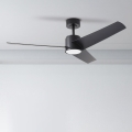 ZEVENTI - Ventilador de teto LED ORVIETO LED/18W/230V 3000/4000/6000K Wi-Fi Tuya preto + controlo remoto