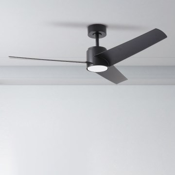 ZEVENTI - Ventilador de teto LED ORVIETO LED/18W/230V 3000/4000/6000K Wi-Fi Tuya preto + controlo remoto