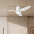 ZEVENTI - Ventilador de teto LED PADUA LED/18W/230V 3000/4000/6000K Wi-Fi Tuya branco + comando remoto