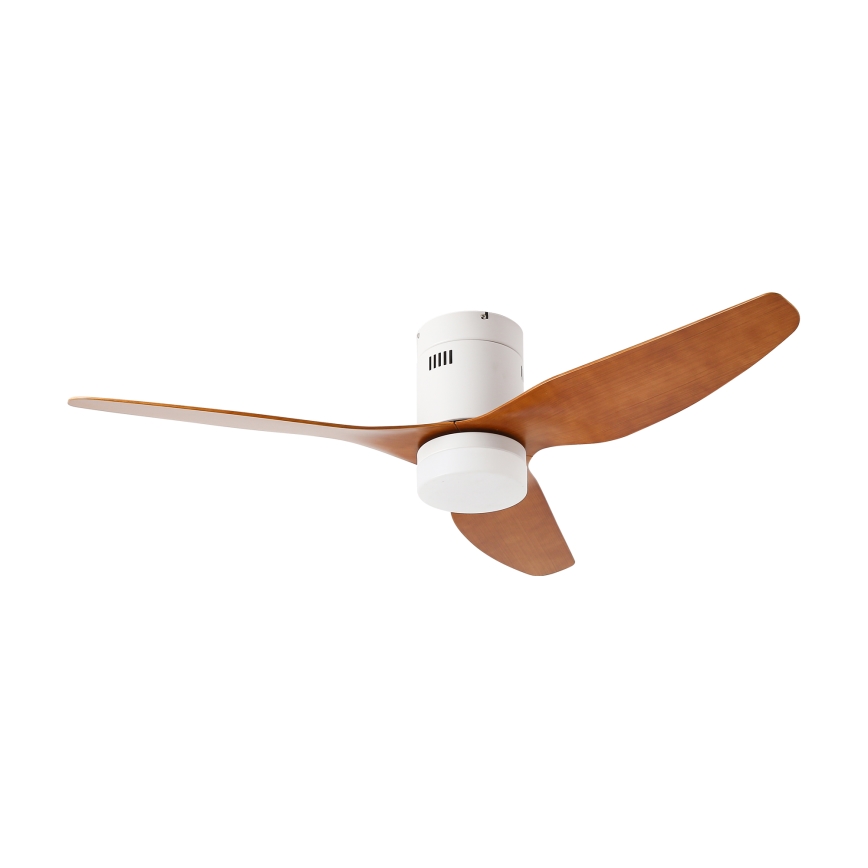ZEVENTI - Ventilador de teto LED PADUA LED/18W/230V 3000/4000/6000K Wi-Fi Tuya branco/castanho + comando remoto