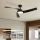 ZEVENTI - Ventilador de teto LED regulável AERYS LED/24W/230V 3000/4000/6000K Wi-Fi Tuya preto + comando remoto