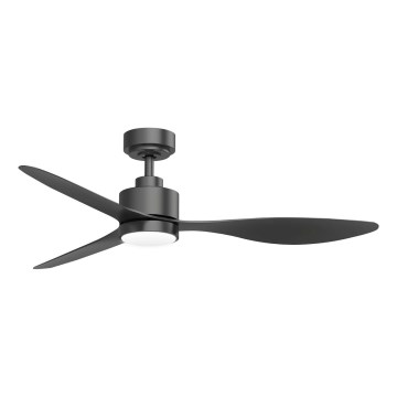 ZEVENTI - Ventilador de teto LED regulável ULUWATU LED/20W/230V 2700-6500K 132 cm preto + controlo remoto
