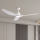 ZEVENTI - Ventilador de teto LED URBINO LED/20W/230V 3000/4000/6000K Wi-Fi Tuya branco + controlo remoto