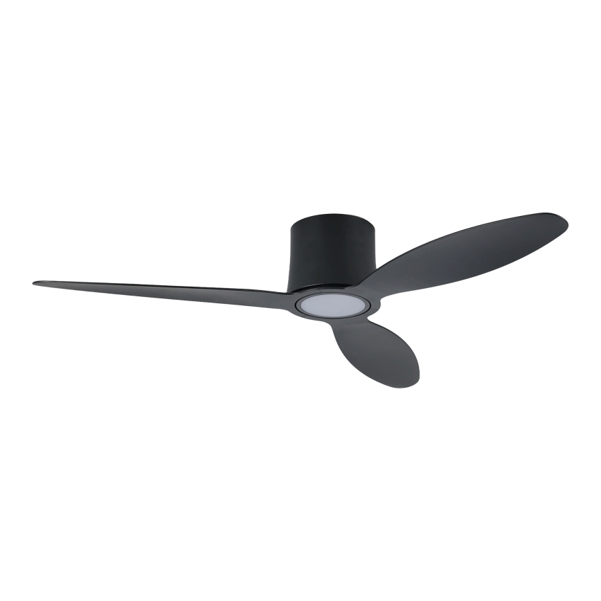 ZEVENTI - Ventilador de teto LED dimerizável VENTORA LED/24W/230V 3000/4000/6000K Wi-Fi Tuya preto + controlo remoto