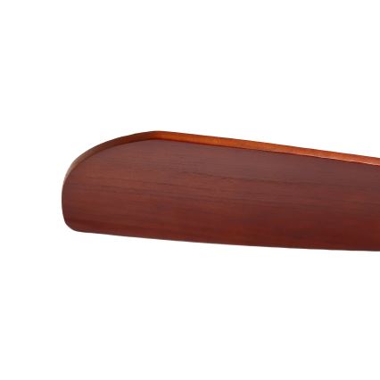 ZEVENTI - Ventilador de teto LIONI Wi-Fi Tuya cromo mate/carvalho + controlo remoto