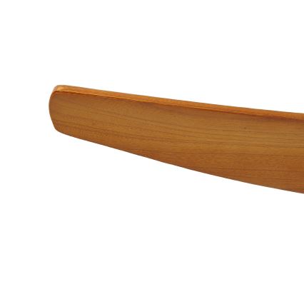 ZEVENTI - Ventilador de teto SPELLO Wi-Fi Tuya preto/carvalho + comando remoto