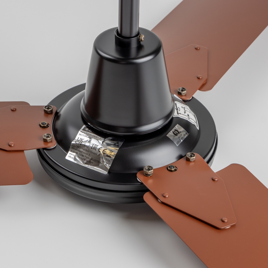 ZEVENTI - Ventilador de teto TOFINO castanho