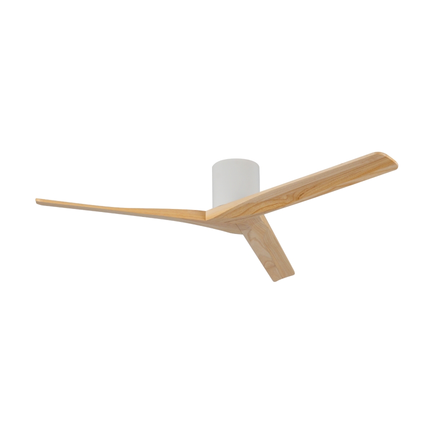 ZEVENTI - Ventilador de teto VELLON Wi-Fi Tuya branco/paulownia + comando remoto