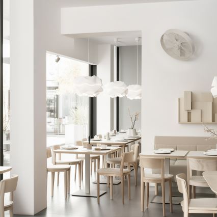 ZEVENTI - Ventoinha de parede FREEZE 50W/230V diâmetro 40 cm branco + comando