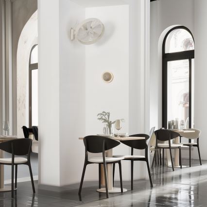 ZEVENTI - Ventoinha de parede FREEZE 50W/230V diâmetro 40 cm branco + comando