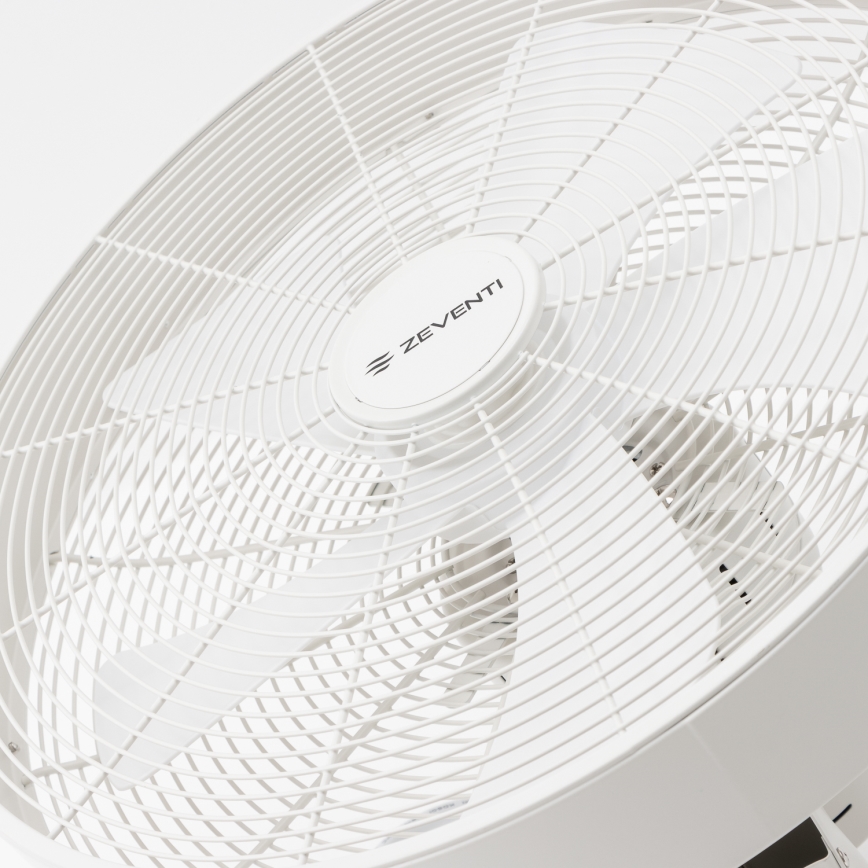 ZEVENTI - Ventoinha de parede FREEZE 50W/230V diâmetro 40 cm branco + comando