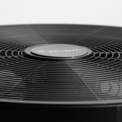 ZEVENTI - Ventoinha de parede FREEZE 50W/230V diâmetro 40 cm preto + comando