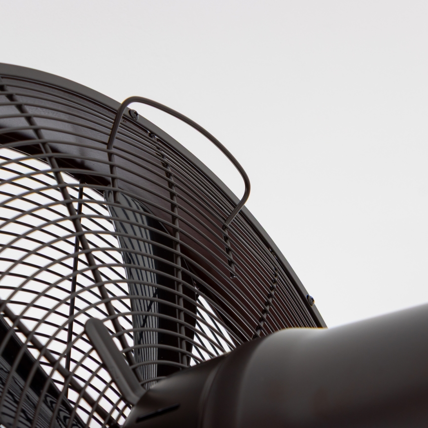 ZEVENTI - Ventoinha de parede FREEZE 50W/230V diâmetro 40 cm preto/castanho + comando